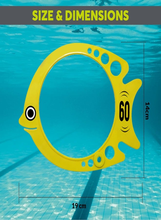 GISCO أسماك الغطس من جيسكو (عبوة من 6 قطع) لألعاب مسلية للأطفال | غطس عمودي | تحسين مهارات السباحة وتدريب التنسيق بين اليد والعين | أسماك غطس عمودية ملونة ومرقمة - Image 2